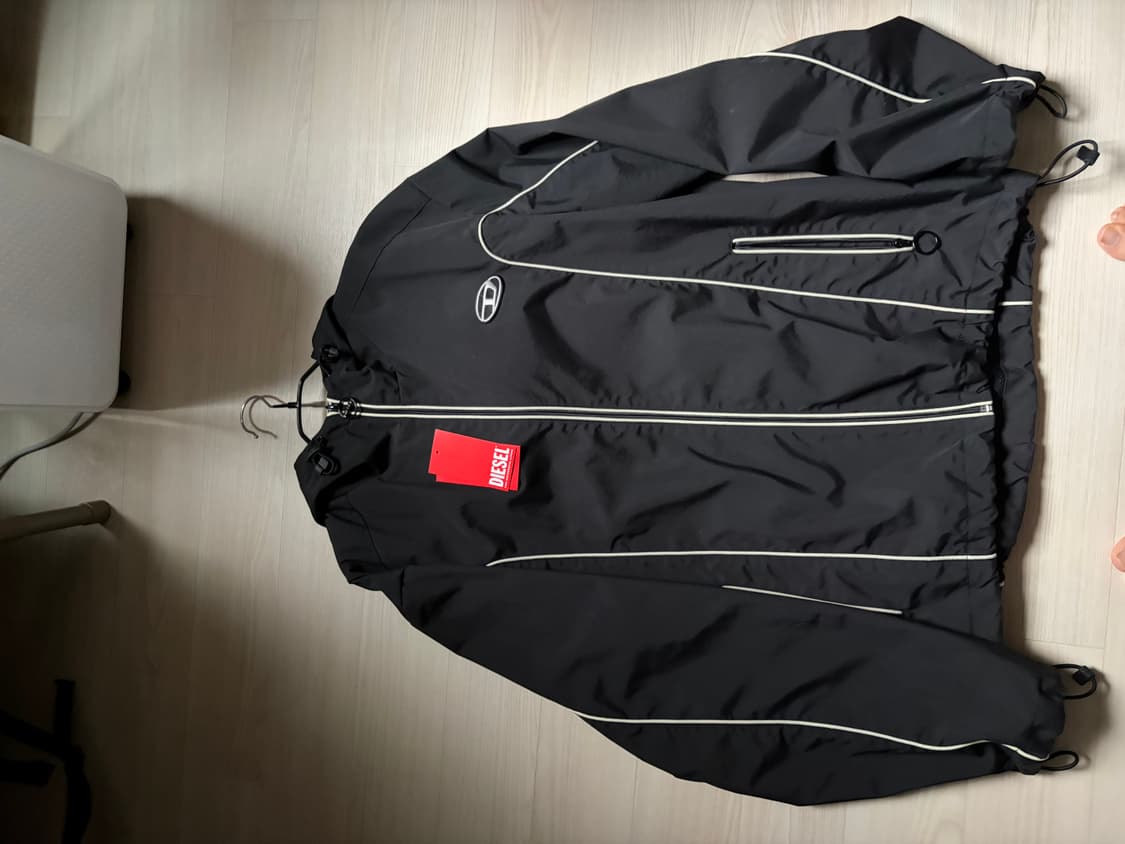 디젤  콘트라스트 파이핑 윈드브레이커 L 상품이미지1