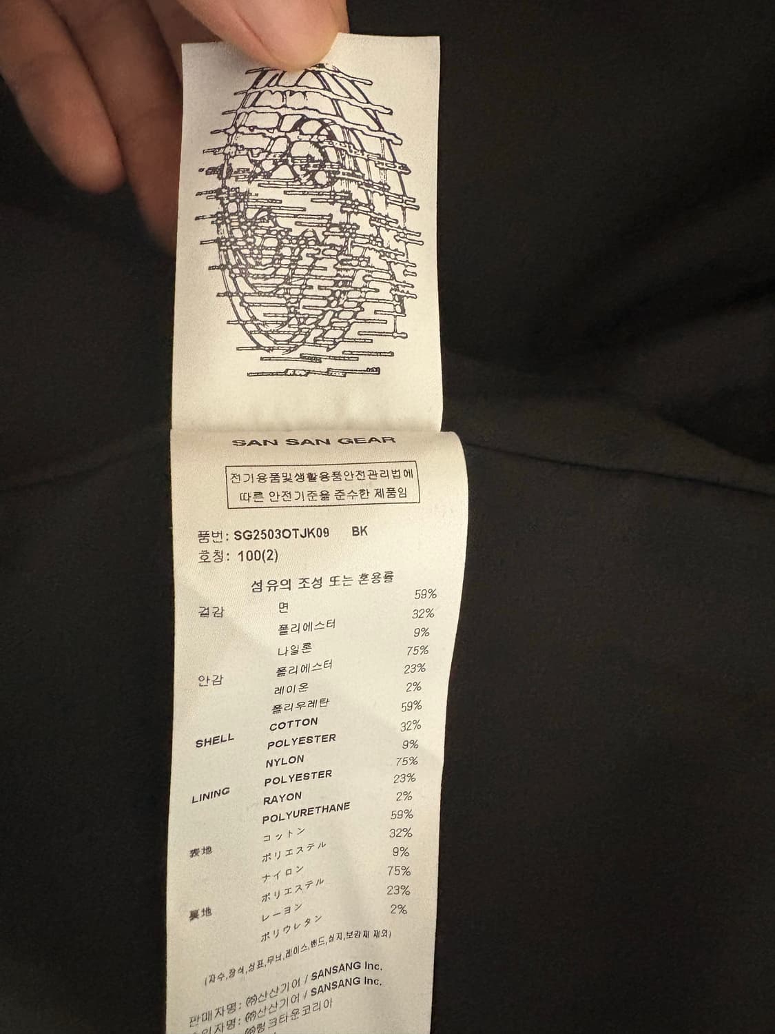 산산기어 어파인 커브 자켓 2 사이즈 상품이미지4