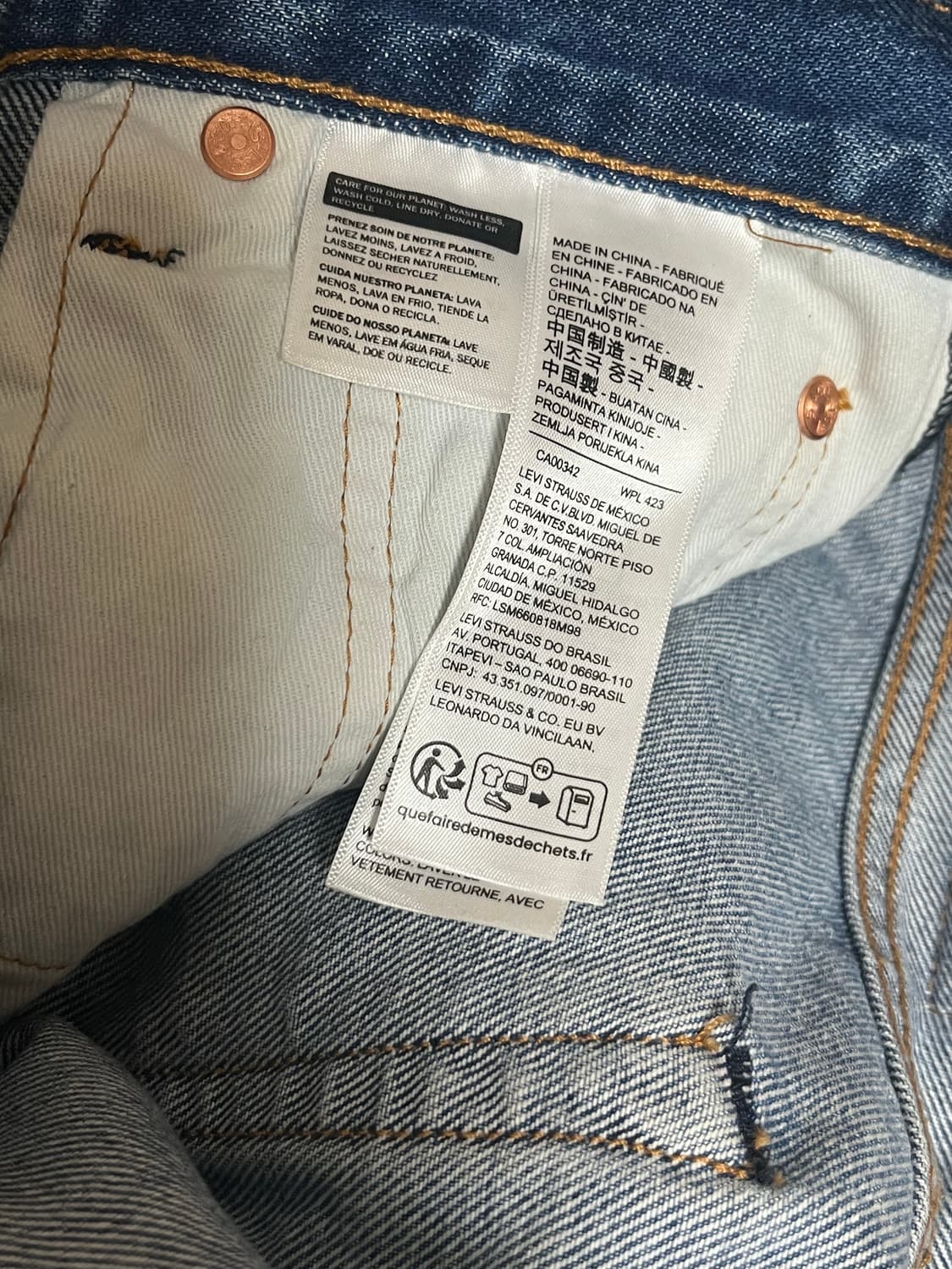 리바이스 568 프리미엄 미디엄인디고 W30 L32 상품이미지5