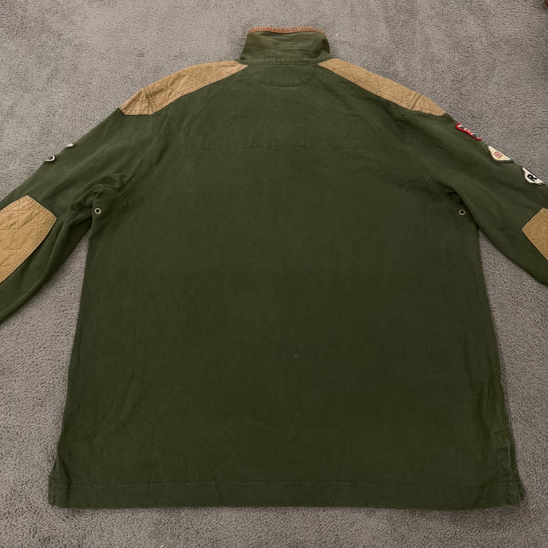 [정품/XL] 폴로랄프로렌 밀리터리 패치워크 롱슬리브 럭비티 상품이미지4