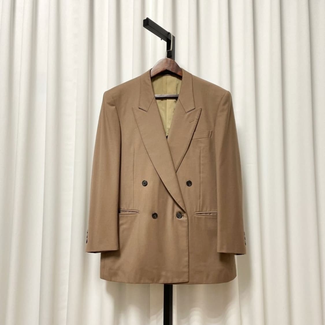 정품 랑방 베이지 더블 자켓  상품이미지1