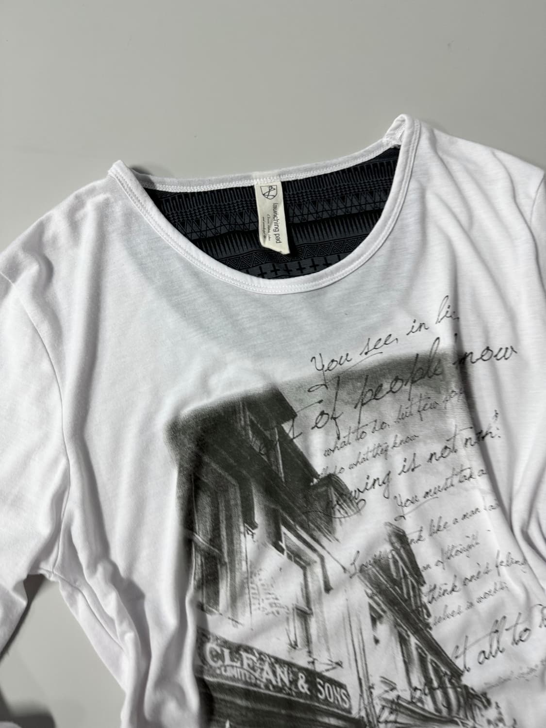 펑크 그래픽 롱슬리브 티 상품이미지6