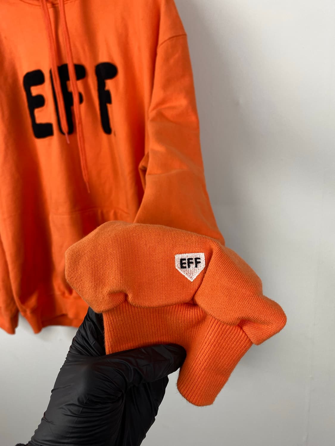 이벳필드 플란넬 오렌지 후드티 L 상품이미지3