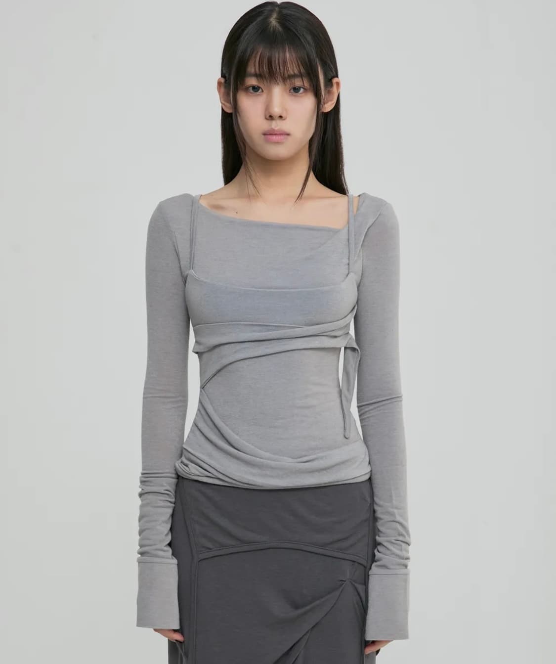 플레어업 Layered Bustier 롱슬리브 상품이미지1