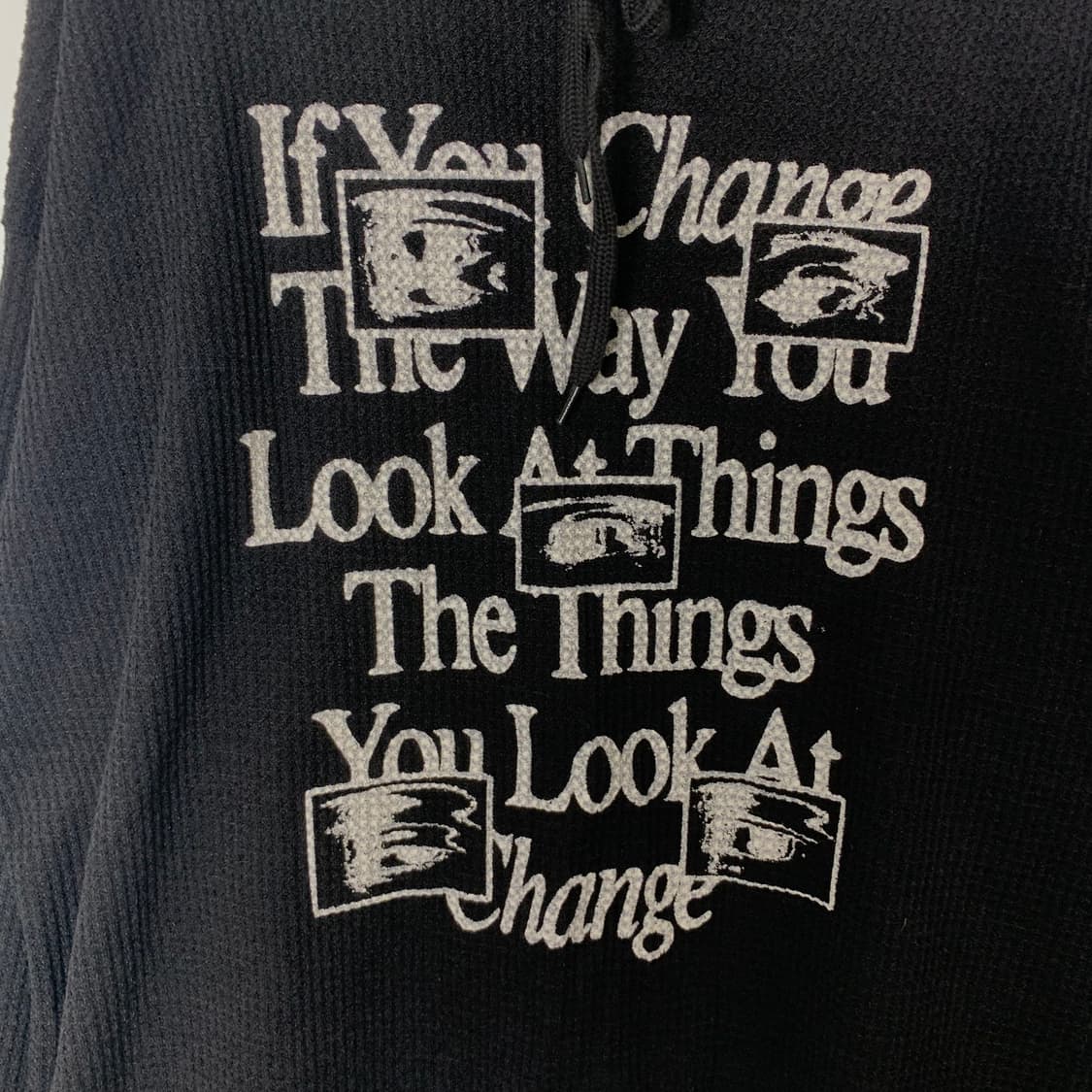 Vintage 빈티지 y2k 와투케 와플 니트 후드티 상품이미지4