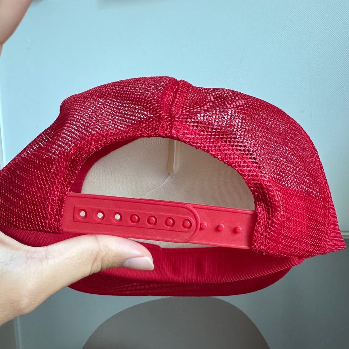 USA 빈티지 모자 볼캡 vintage cap 트러커 메쉬 레드 상품이미지6