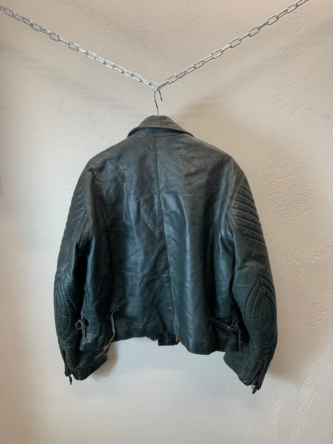 아르마니 익스체인지 레더 바이커자켓 상품이미지3