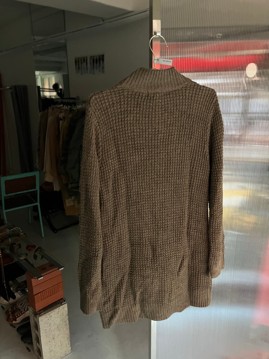 반폴라 니트가디건  상품이미지3