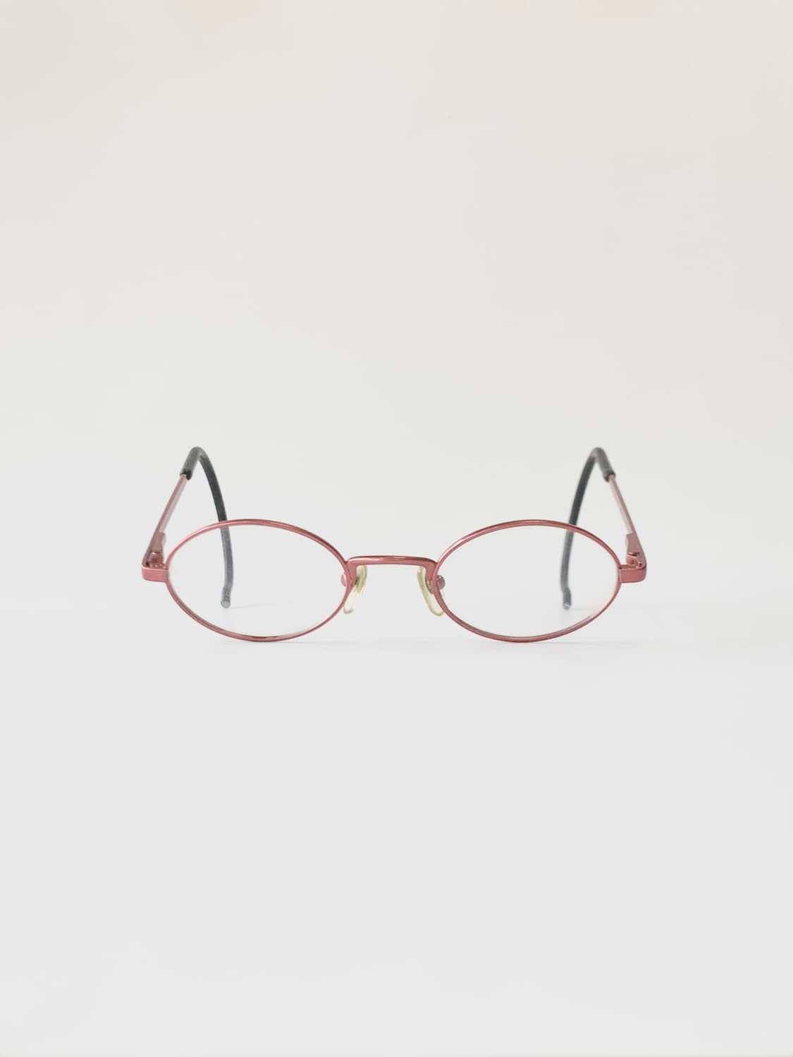 [픽키-593] (Small) 레드 메탈 오벌 안경테 후크형 템플 포인트 상품이미지2