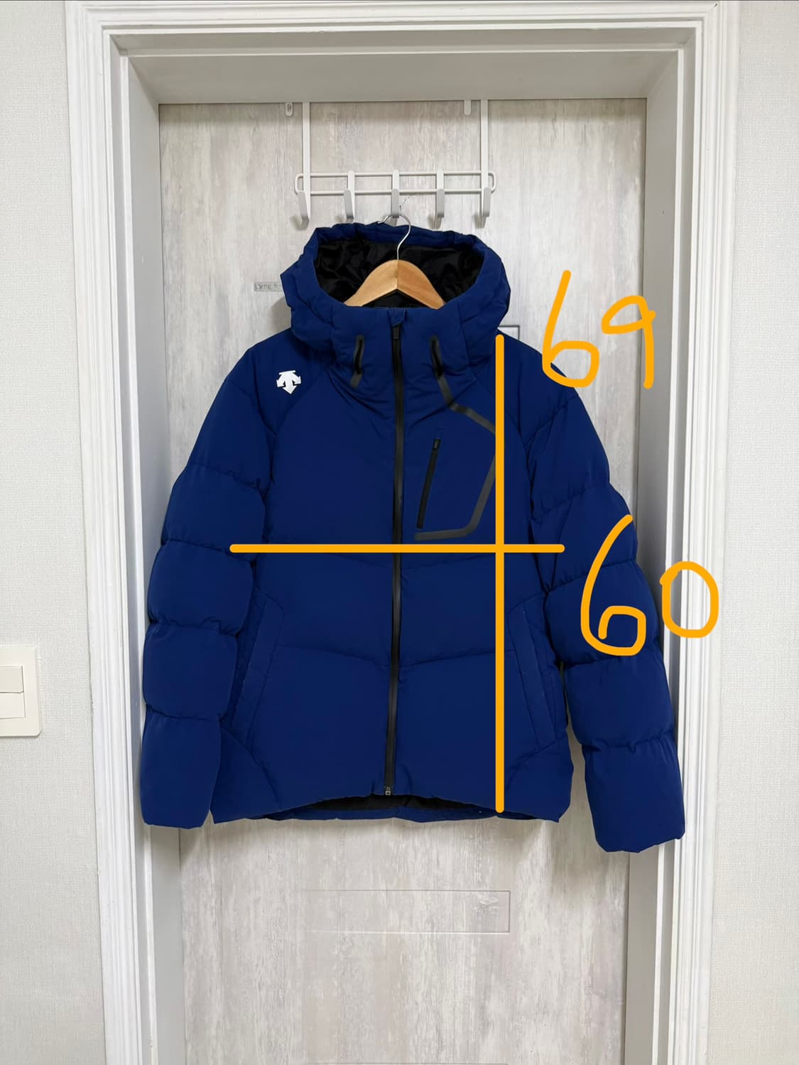 남성 100 / 데상트 덕다운 패딩 블루 상품이미지2