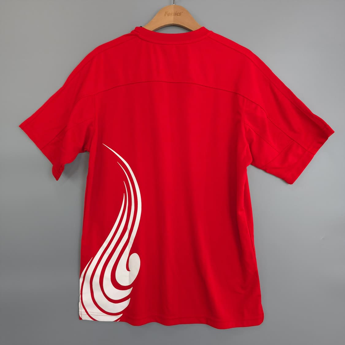 새제품) 베이직하우스 BASIC HOUSE 붉은악마 응원 반팔티 레드 L 상품이미지3