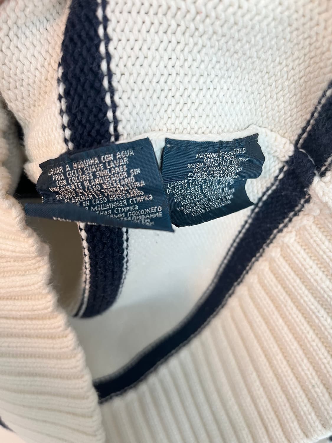 폴로 랄프로렌 포니 스트라이프 하프집업 니트 [L]  상품이미지6