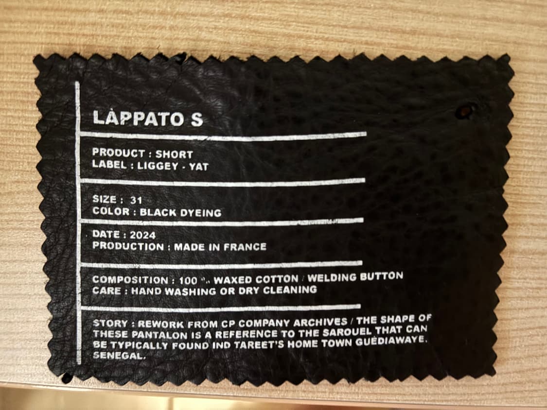 TAREET LAPPATO 9부 왁스코팅 하프팬츠 상품이미지5