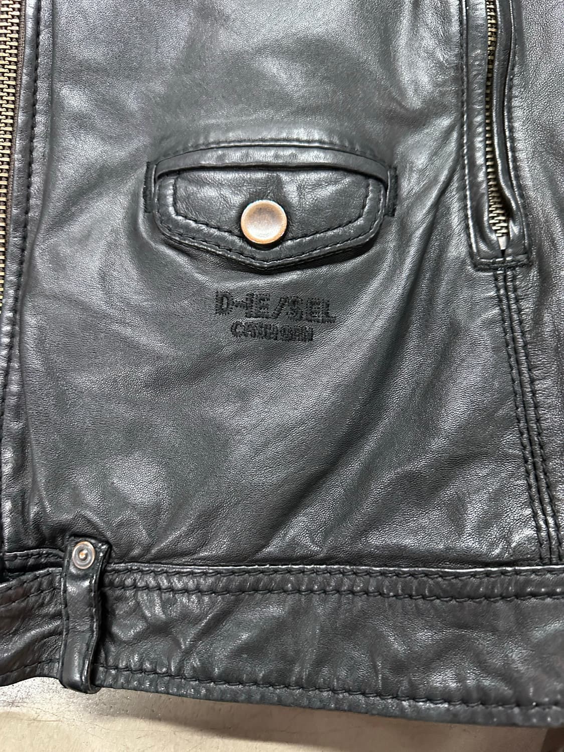🔥디젤 양가죽 레더 바이커 자켓 M🔥 상품이미지6