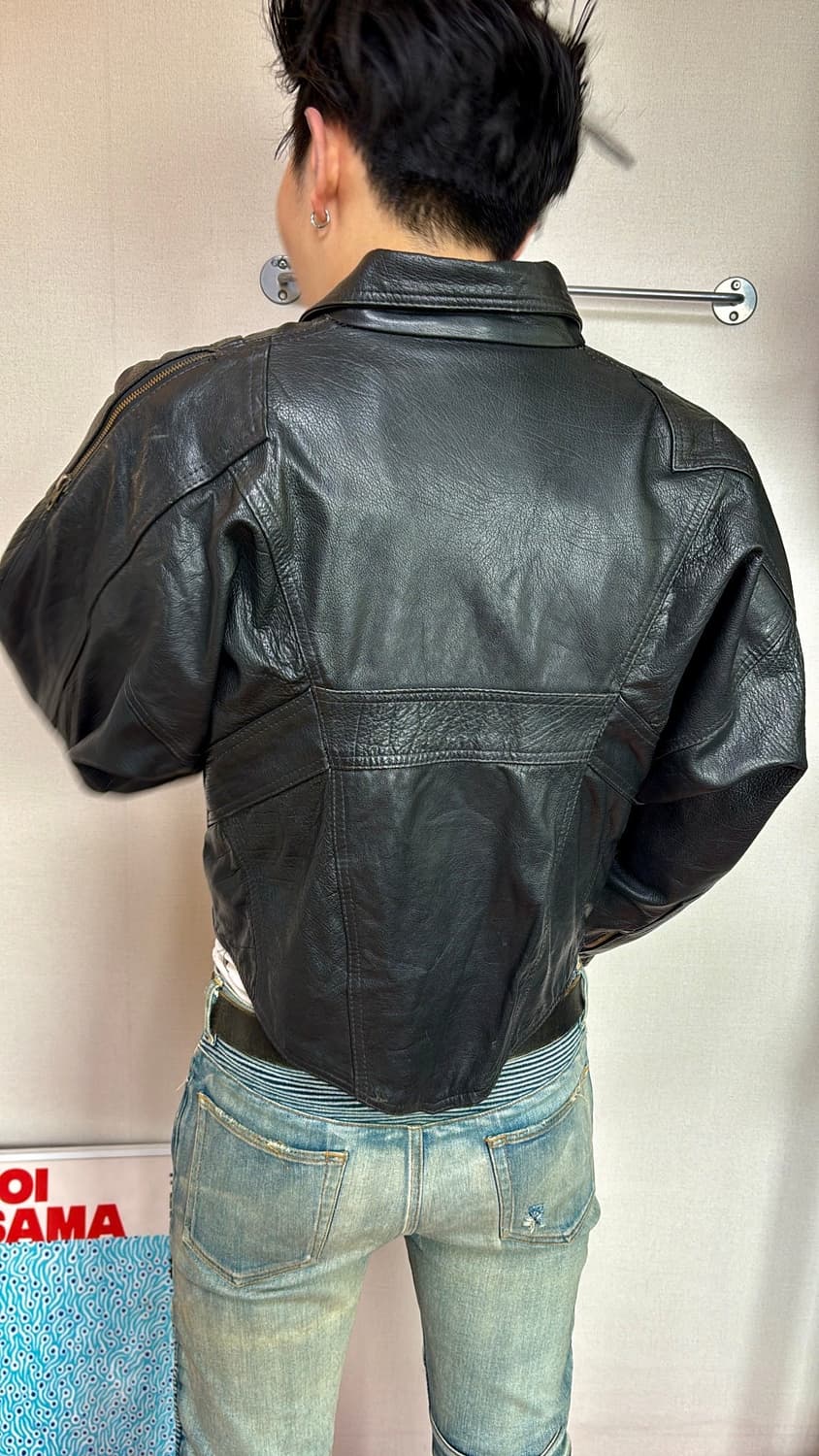 Lubna's Leather Biker Jacket 상품이미지3