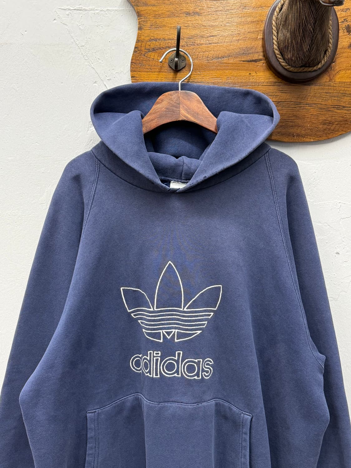 90s USA Adidas Trefoil Logo Hoodie 상품이미지2