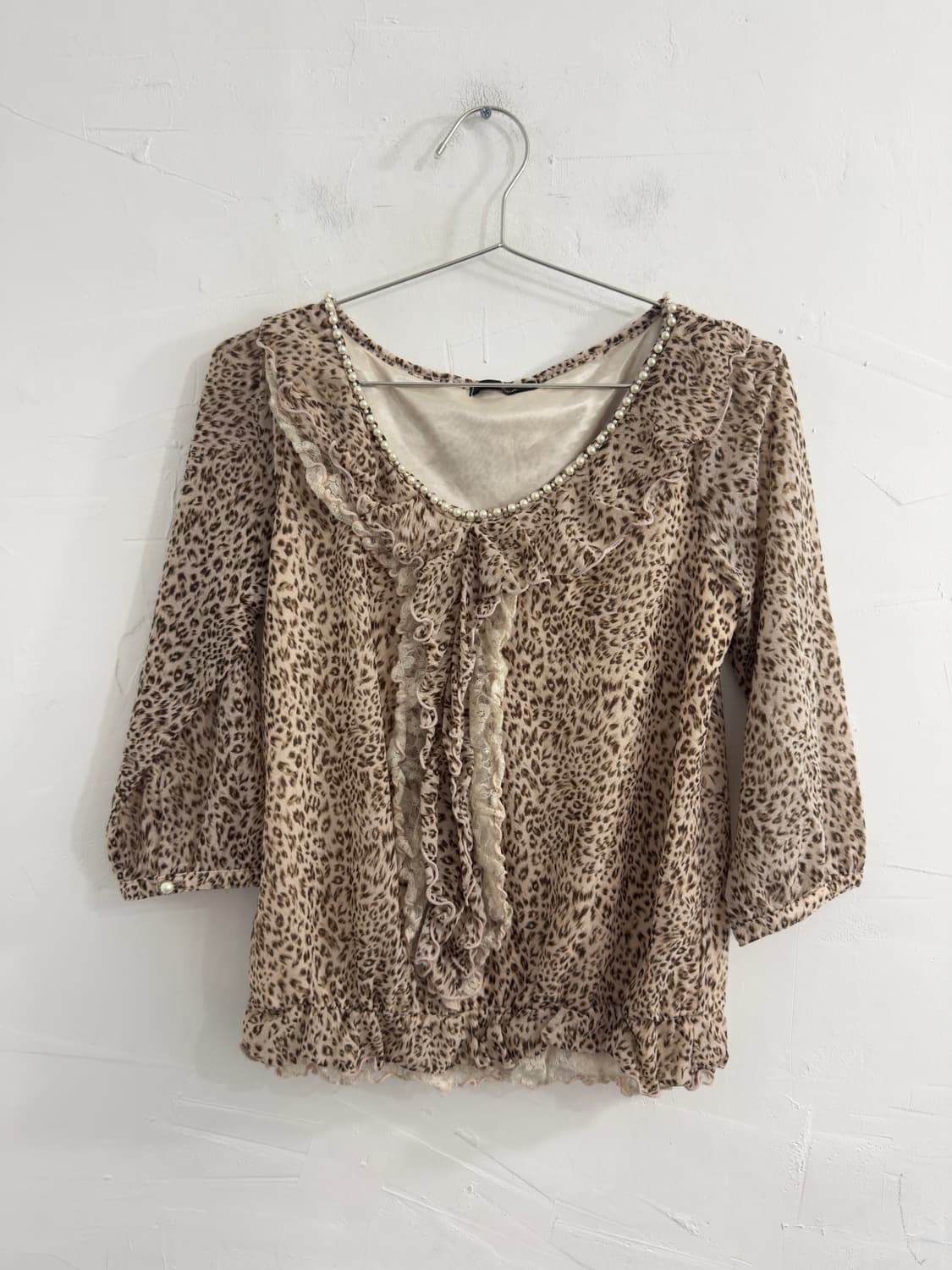 dosch pink leopard blouse 상품이미지1