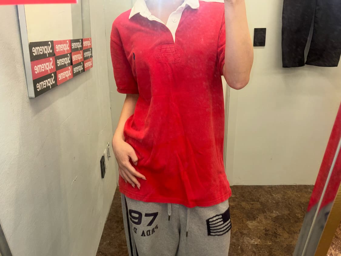 폴로랄프로렌 럭비 반팔 카라 티셔츠 상품이미지1