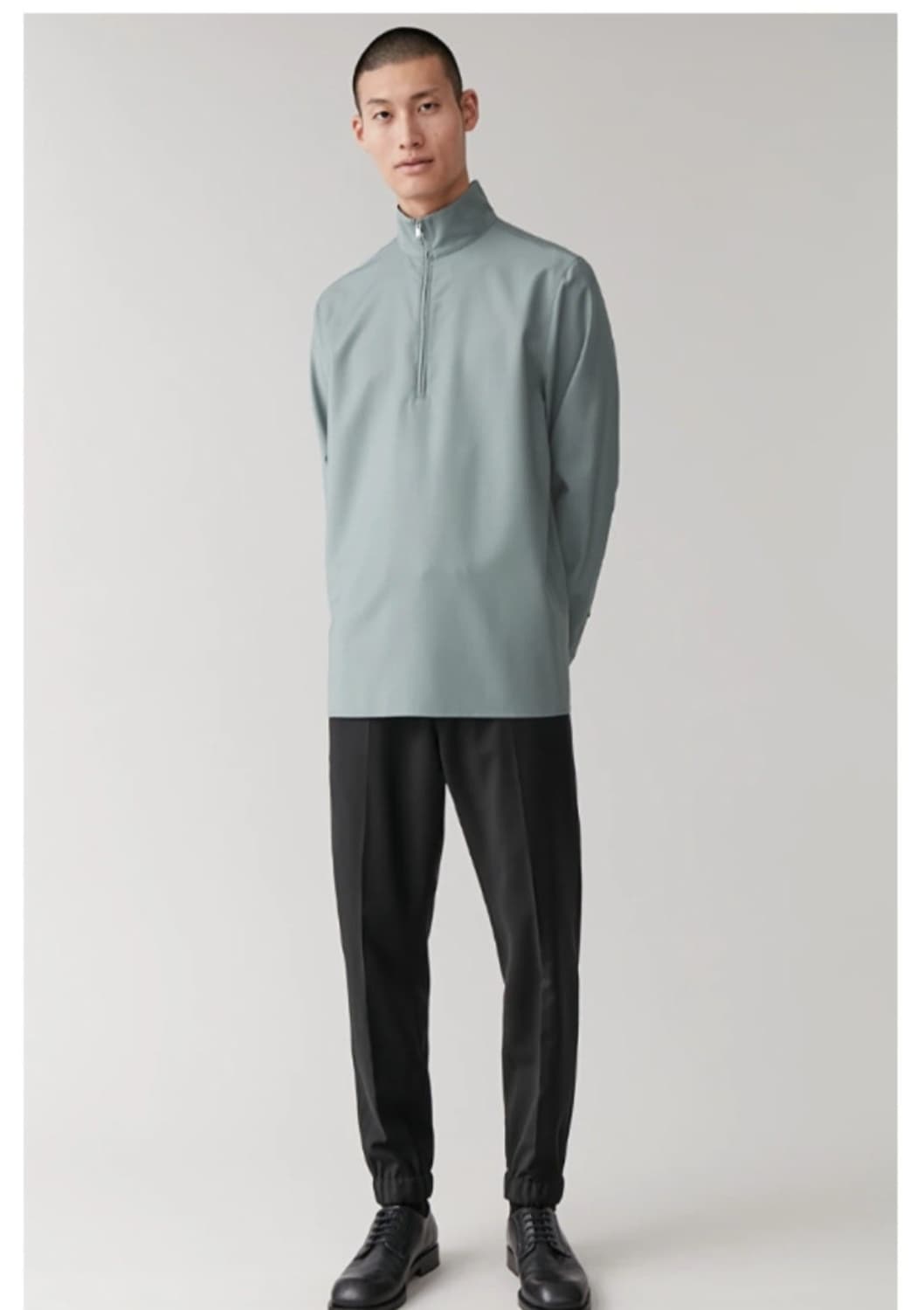 코스 COS 하프 집업 셔츠 남성M (100) 상품이미지9