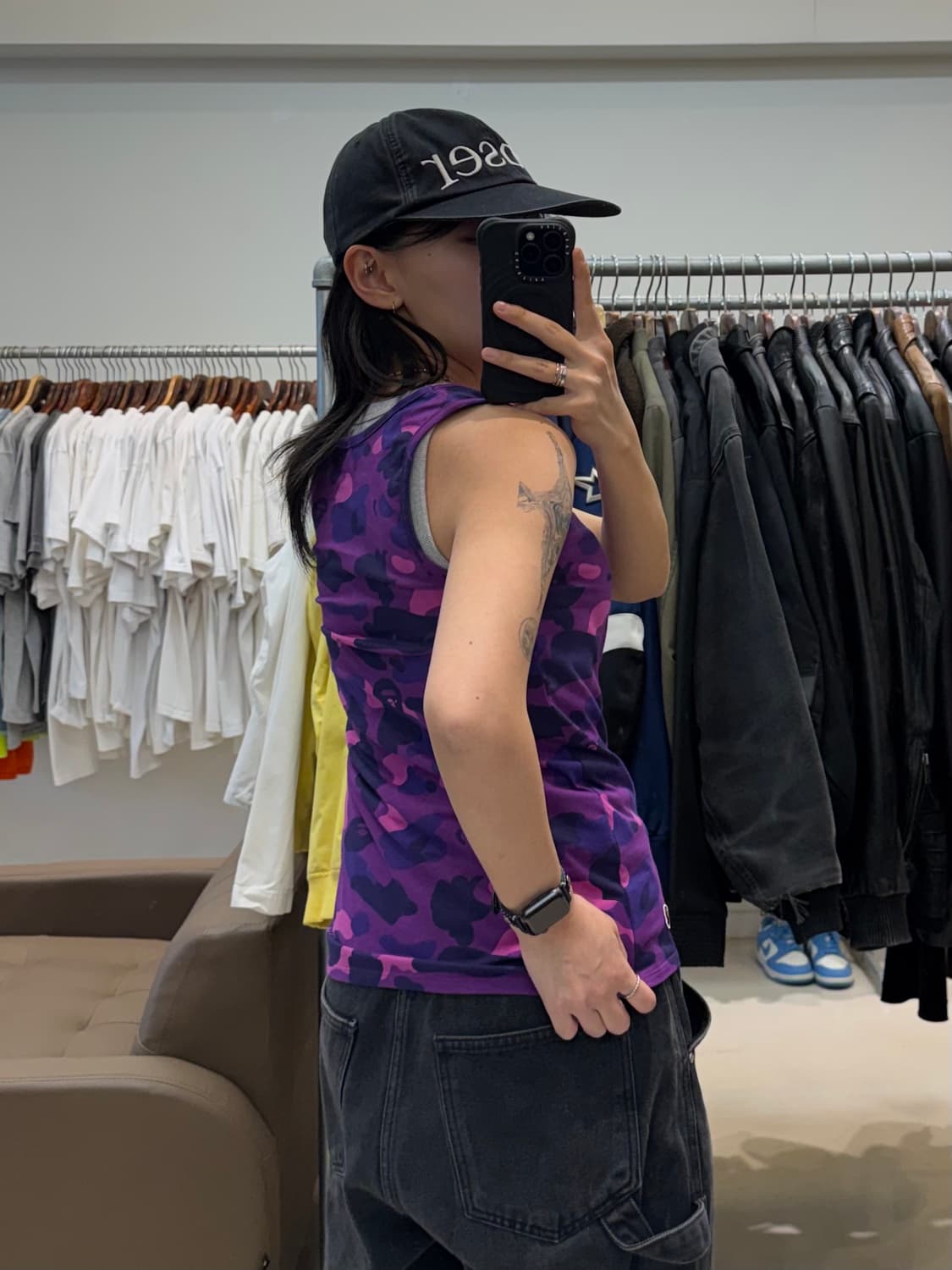 베이프 카모 탱크탑 퍼플 상품이미지8