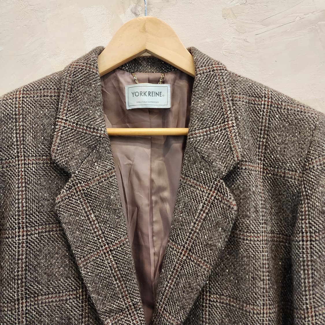 체크 울자켓 일본의류  상품이미지2