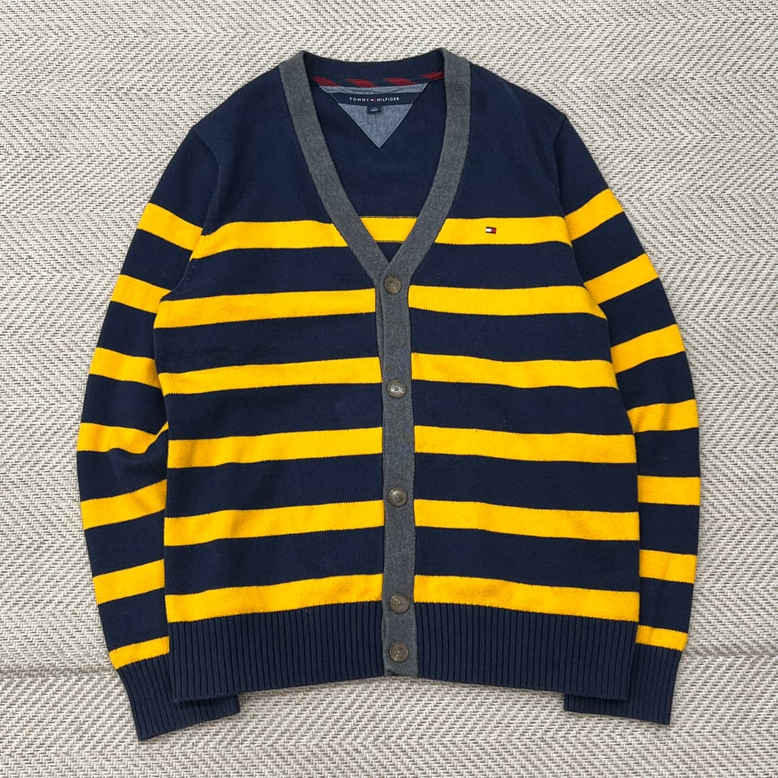 타미힐피거 스트라이프 니트가디건 r3039 상품이미지1