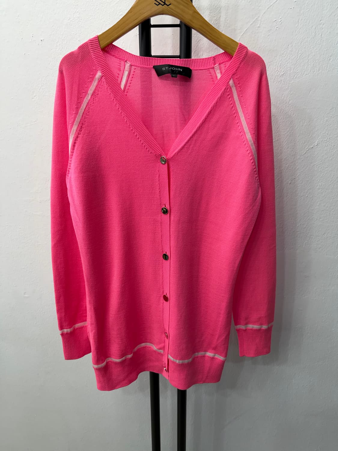 매장판정품) St.John 센존 핑크색 여성 가디건 P 상품이미지1