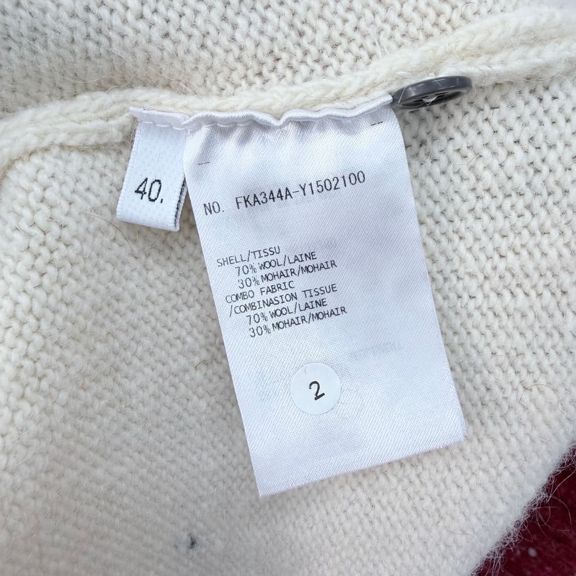 [미사용/40] 톰브라운 사선완장 여성 모헤어 트위드 니트 상품이미지7