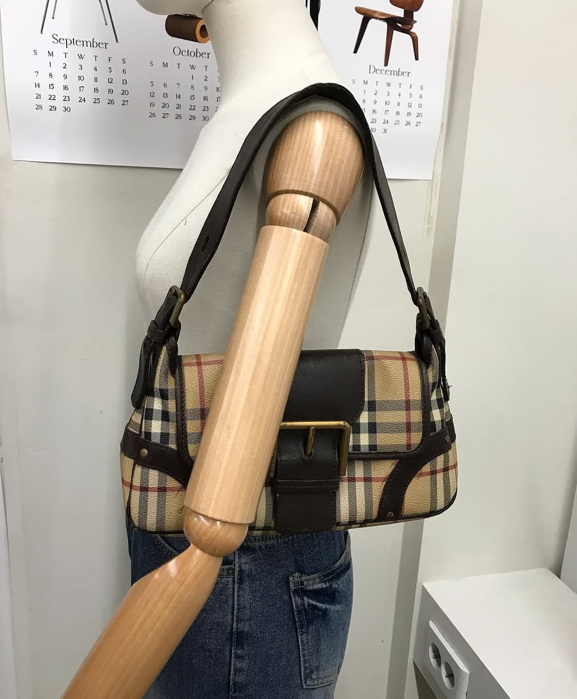 버버리 노바체크 버클 숄더백 가방 상품이미지10