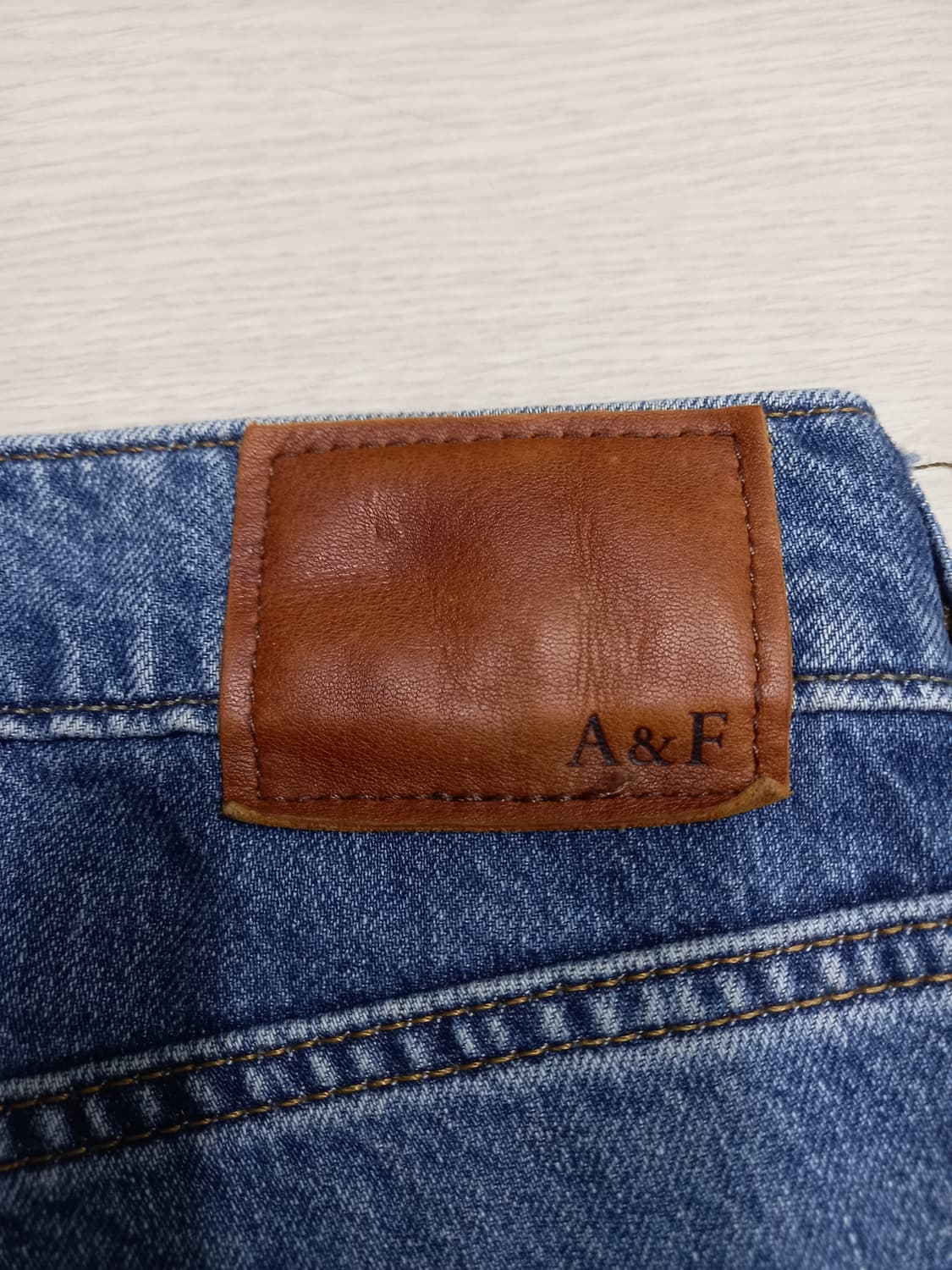 32 Abercrombie 데미지워싱 스판 슬림일자진 32-225 상품이미지5