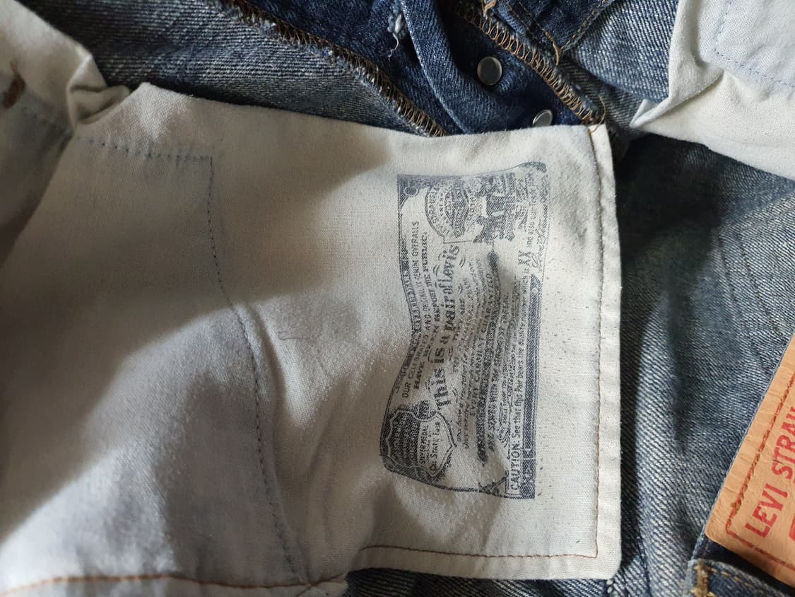 리바이스 501 빈티지 워싱 데님진 33 상품이미지7