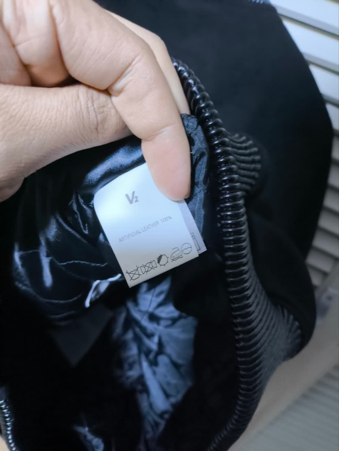 L 브이투 스웨이드 레더 블루종 상품이미지7