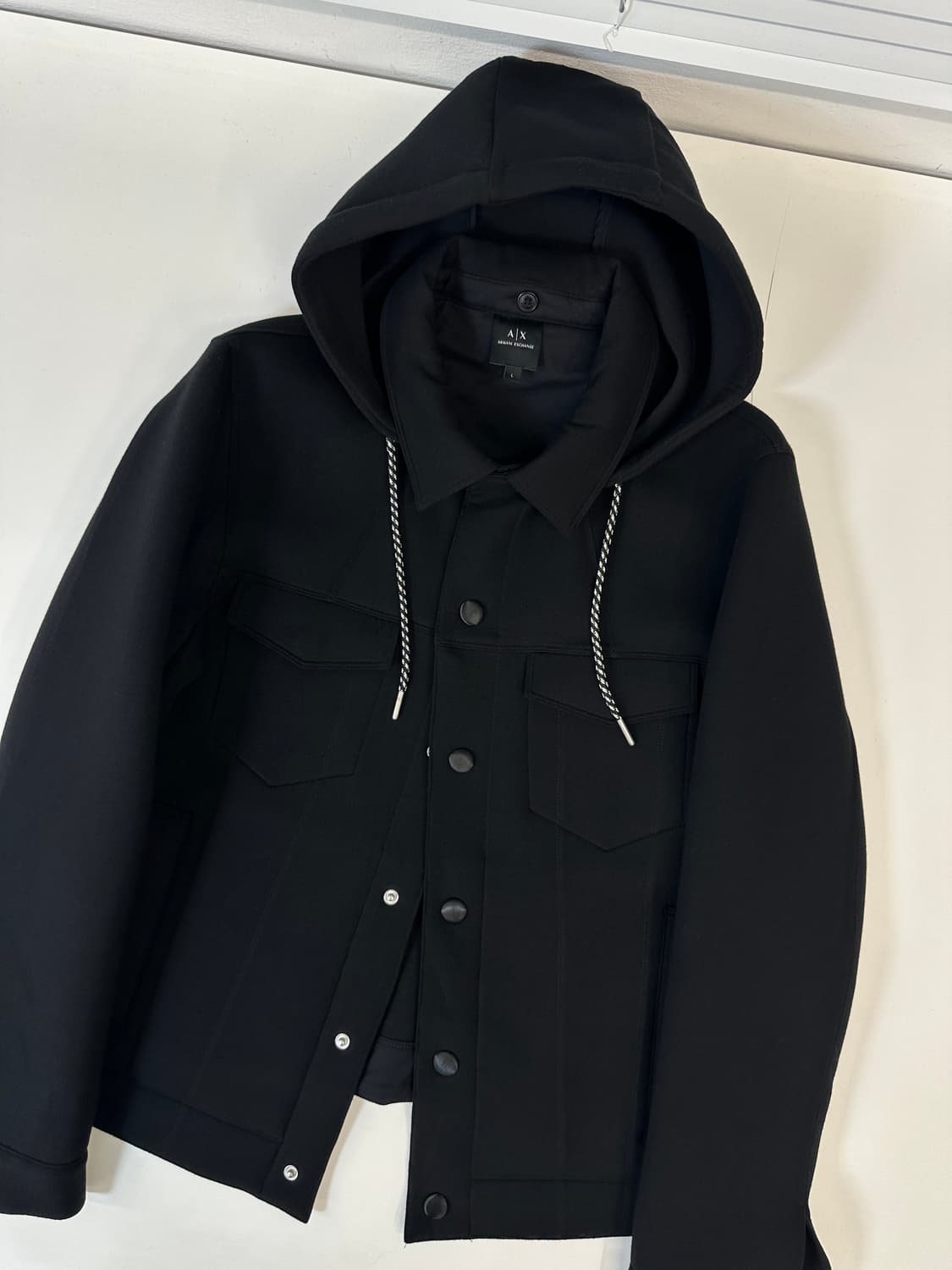 아르마니 익스체인지 폴리쉘 네오프랜 후드자켓 상품이미지1