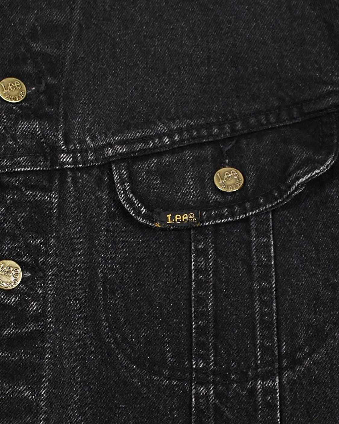 1980s USA Lee 220-5019 블랙 데님 자켓 리 빈티지 미제 상품이미지6