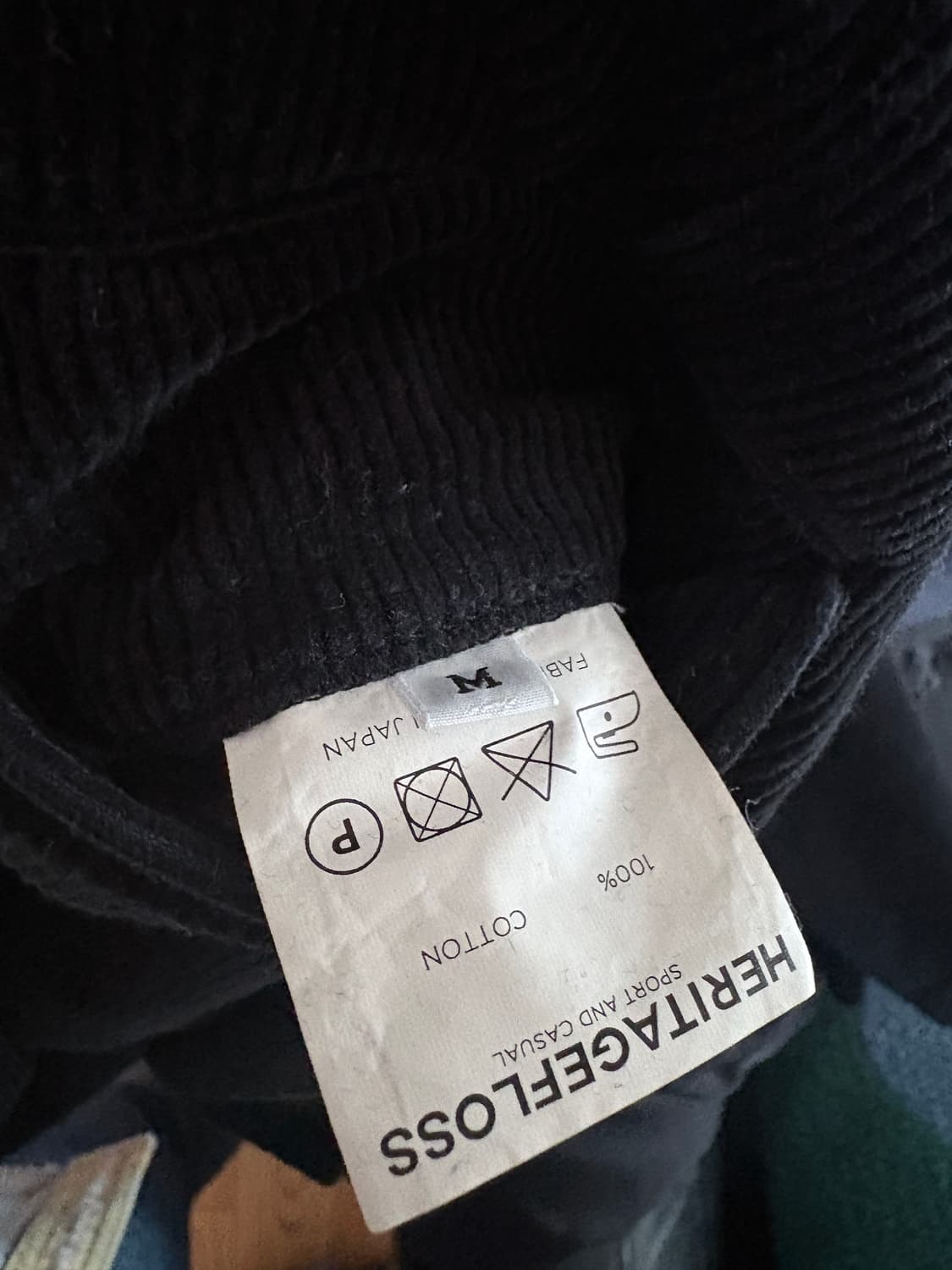 헤리티지플로스 코듀로이 바지 블랙 상품이미지6