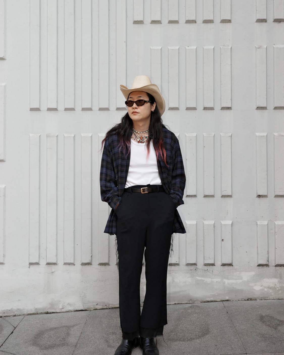 90s Ike behar 체크 레이온 셔츠 상품이미지5