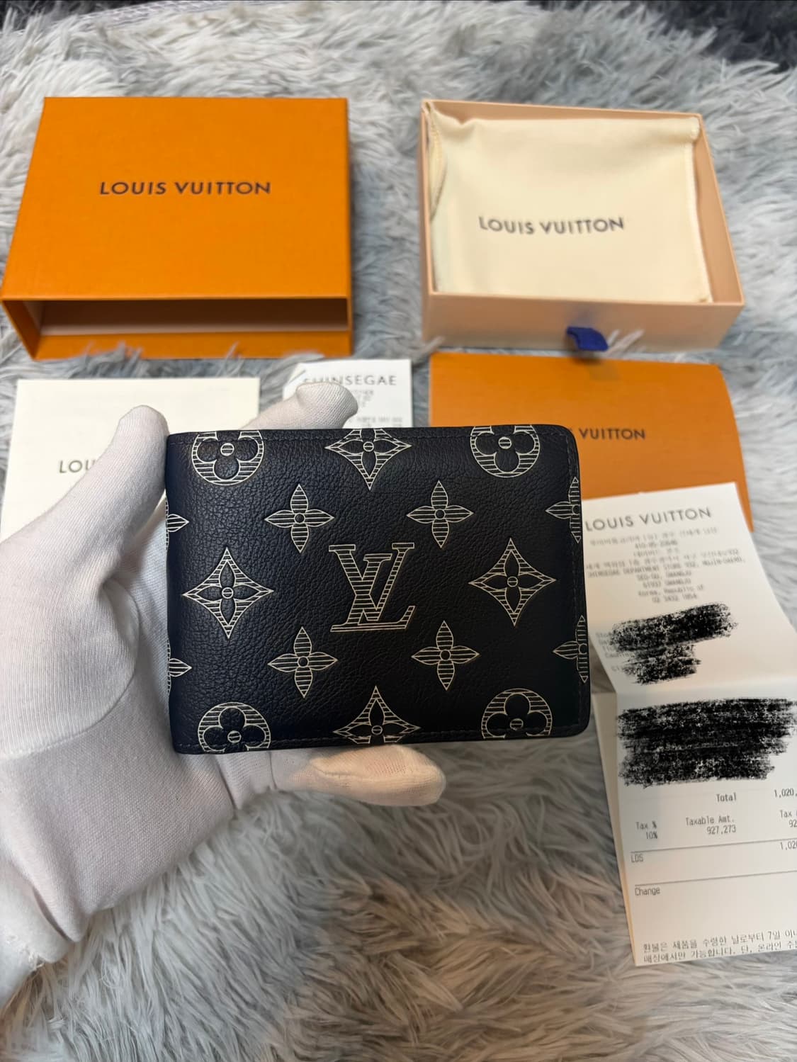 (새상품급)루이비통 멀티플 월렛 네이비 블루 상품이미지1