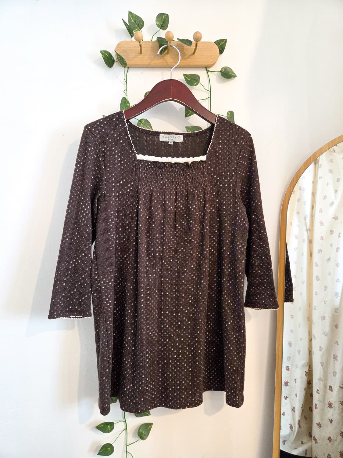 잔패턴 모리 7부 슬리브 상품이미지1