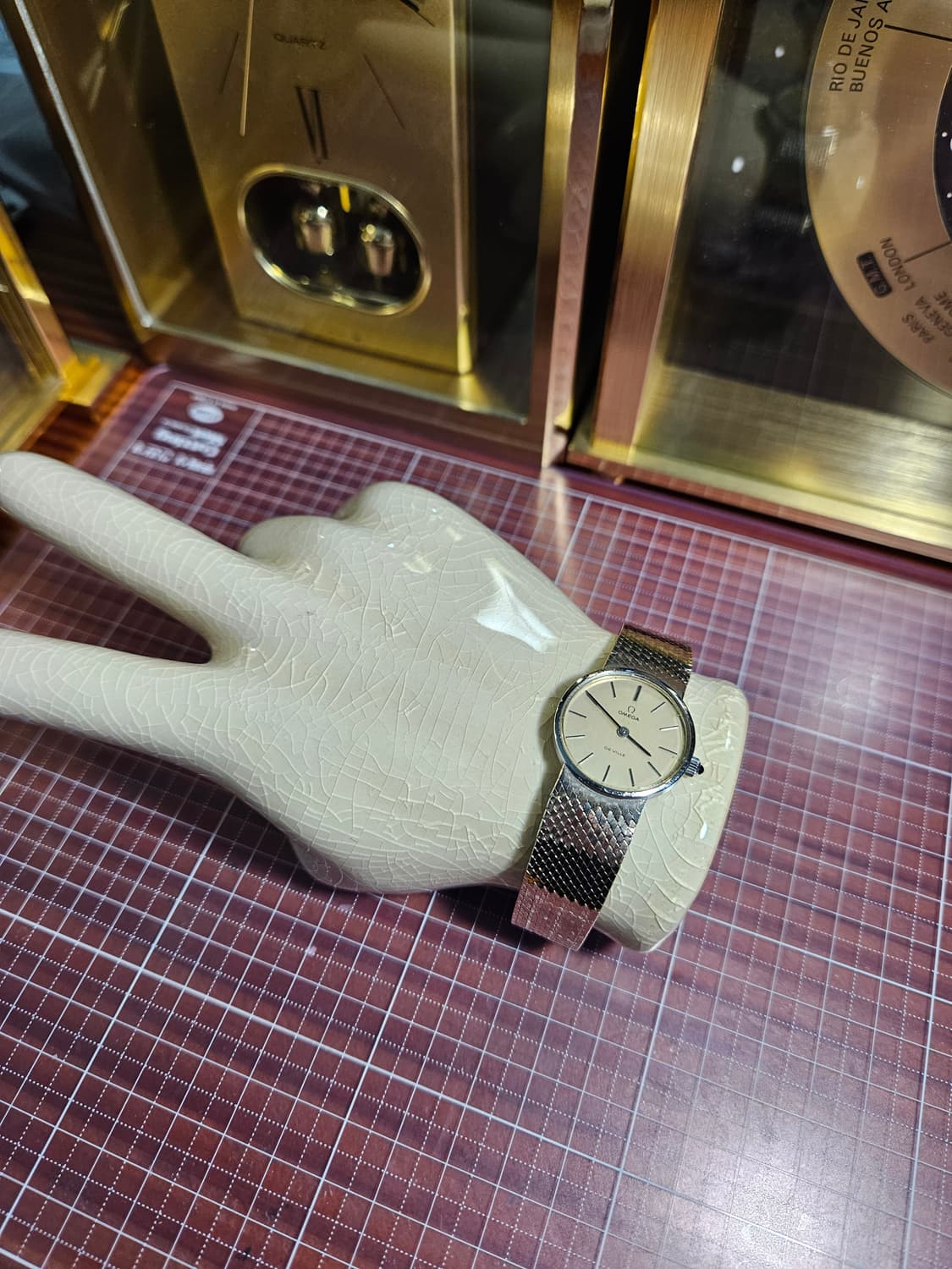 오메가 빈티지 드빌수동 24mm 메쉬 시계 상품이미지3