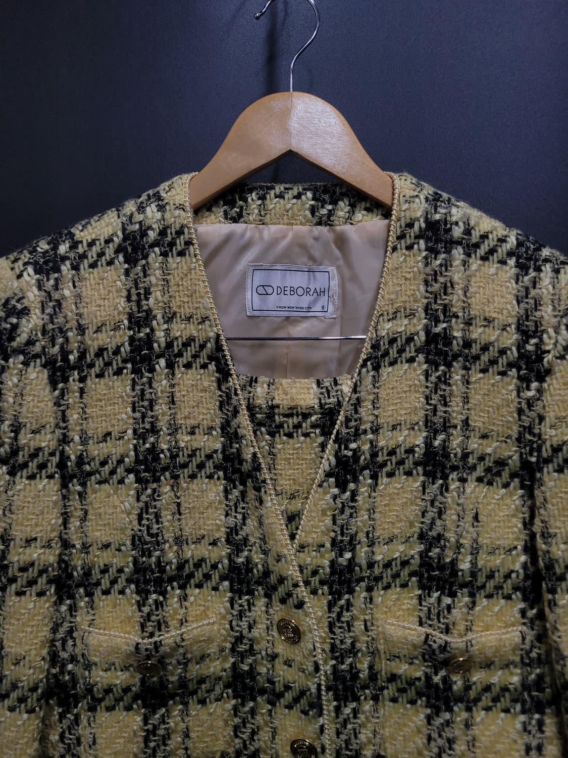DEBORAH 수입 빈티지 트위드 셋업 상품이미지2