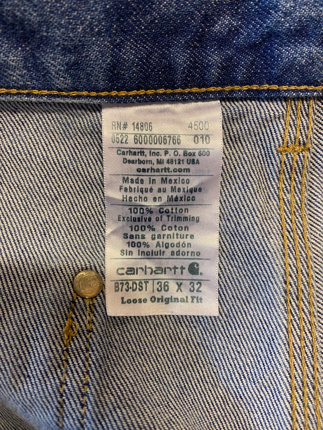 칼하트 데님팬츠 (36) AA1235 상품이미지5