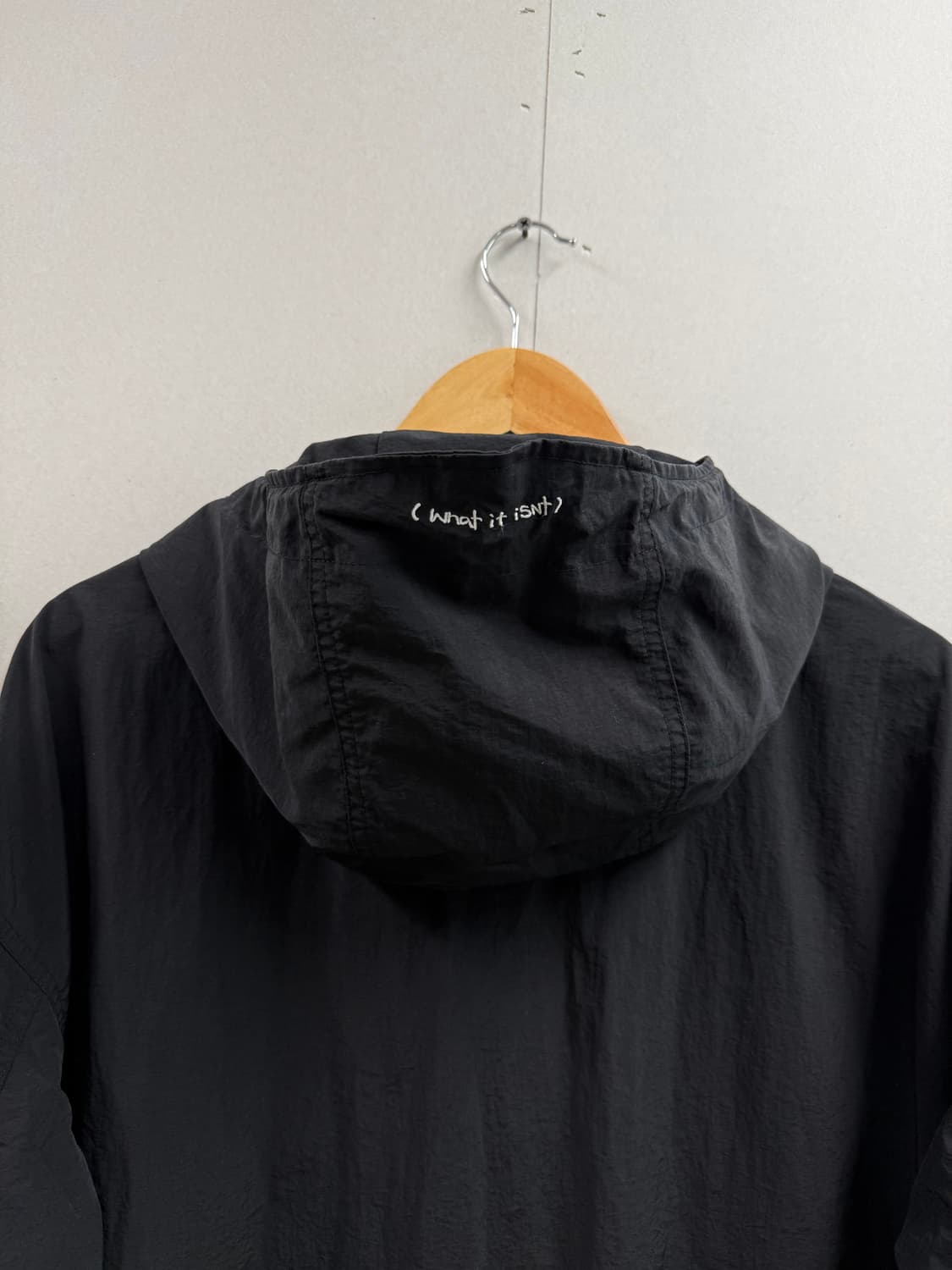 M / 와릿이즌 아노락 바람막이 블랙 상품이미지6