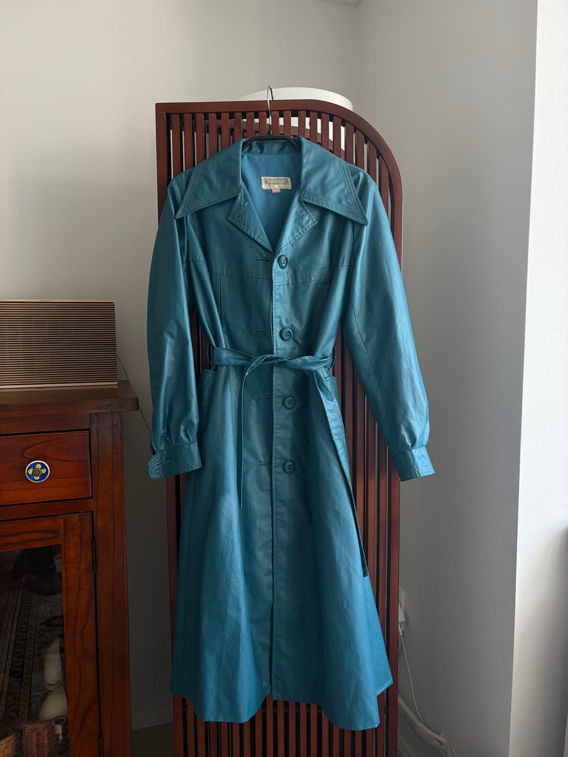 블루 트렌치 코트 상품이미지1