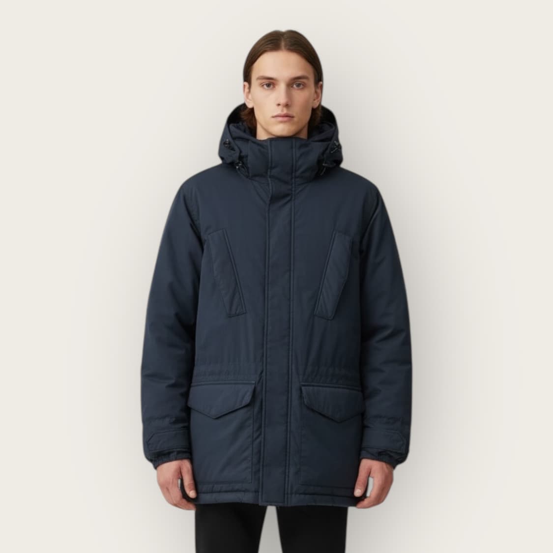 S/ 아스페시 후드 다운 자켓 상품이미지1