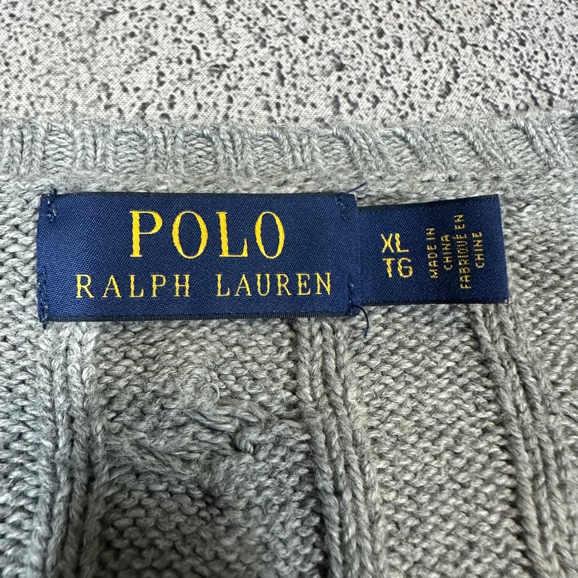 ✨ (바배) 폴로 랄프로렌 그레이 꽈배기 니트  상품이미지3