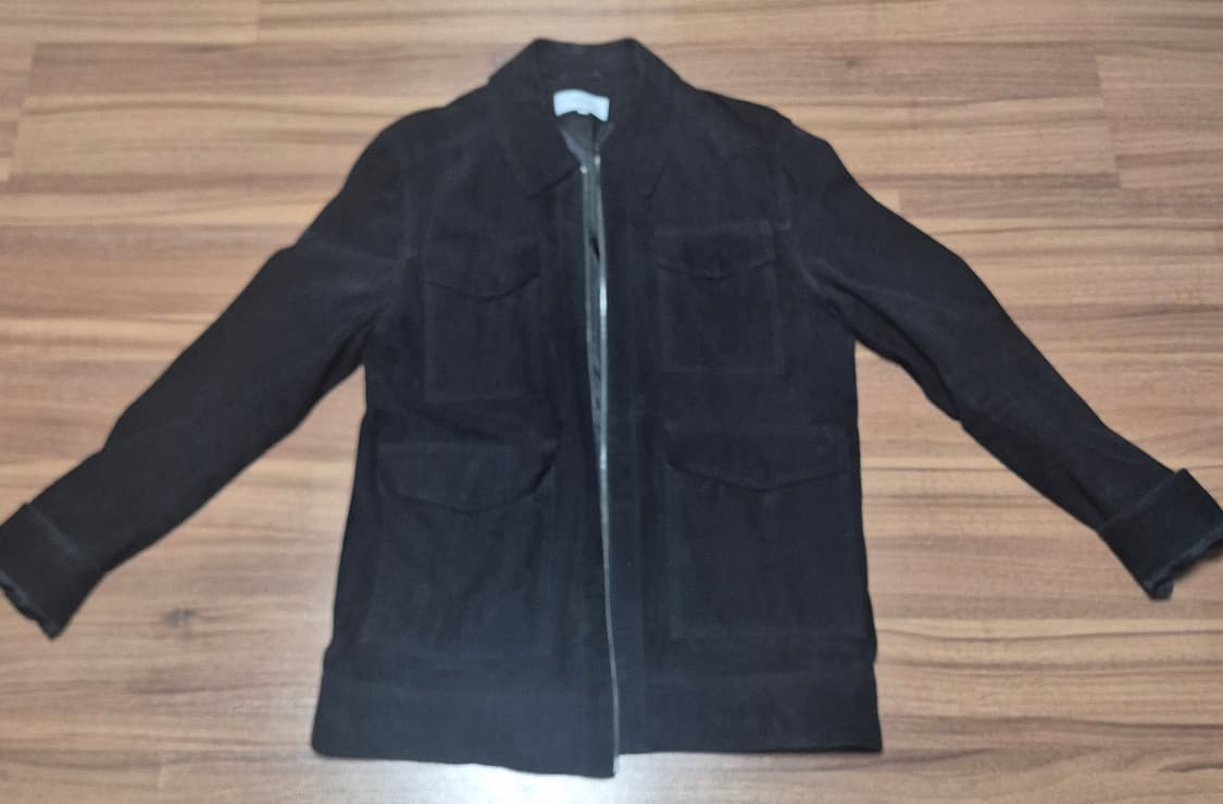 REISS 남성 블랙 스웨이드 자켓 상품이미지1