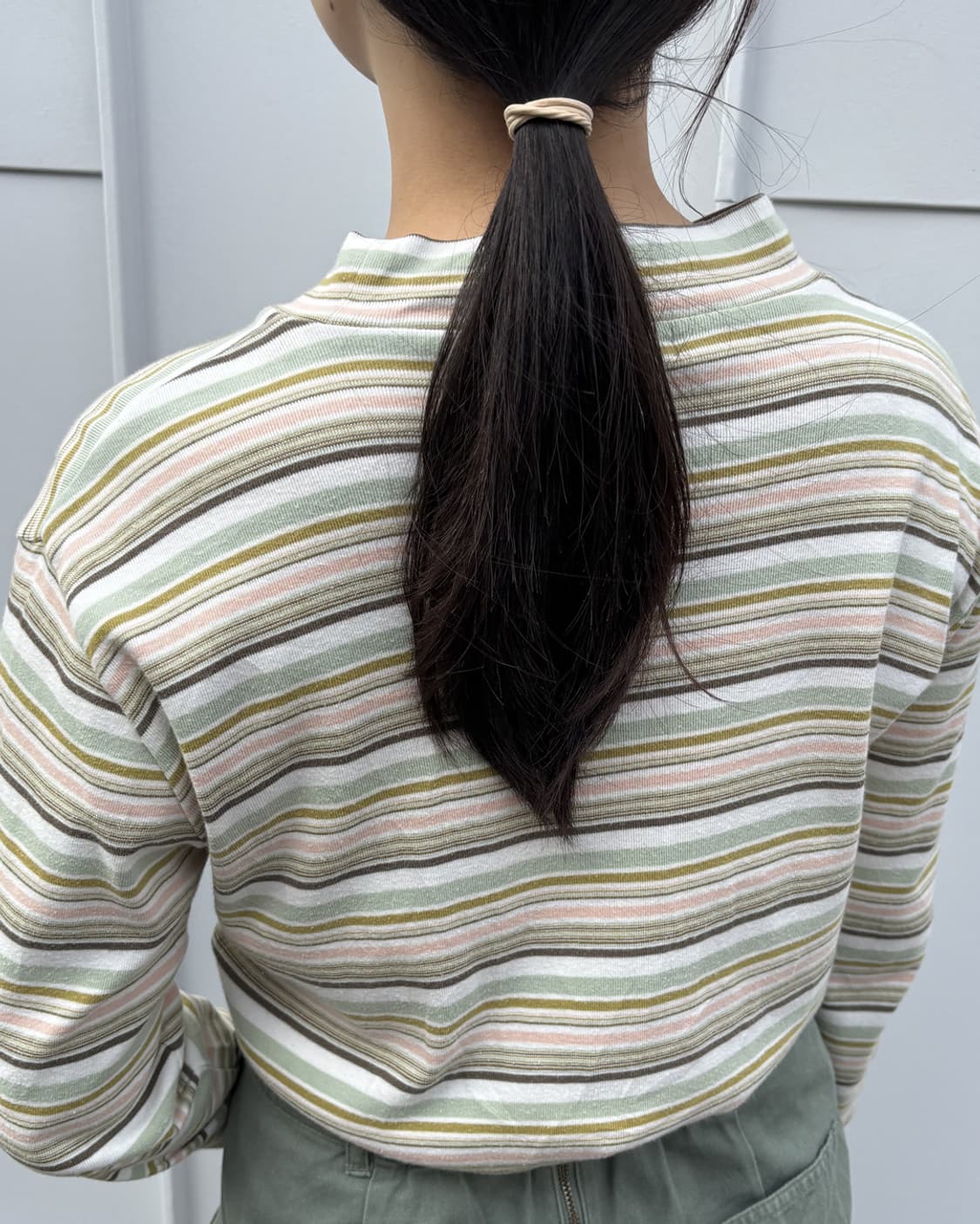 일본빈티지 크로커다일 스트라이프 긴팔티 상품이미지3