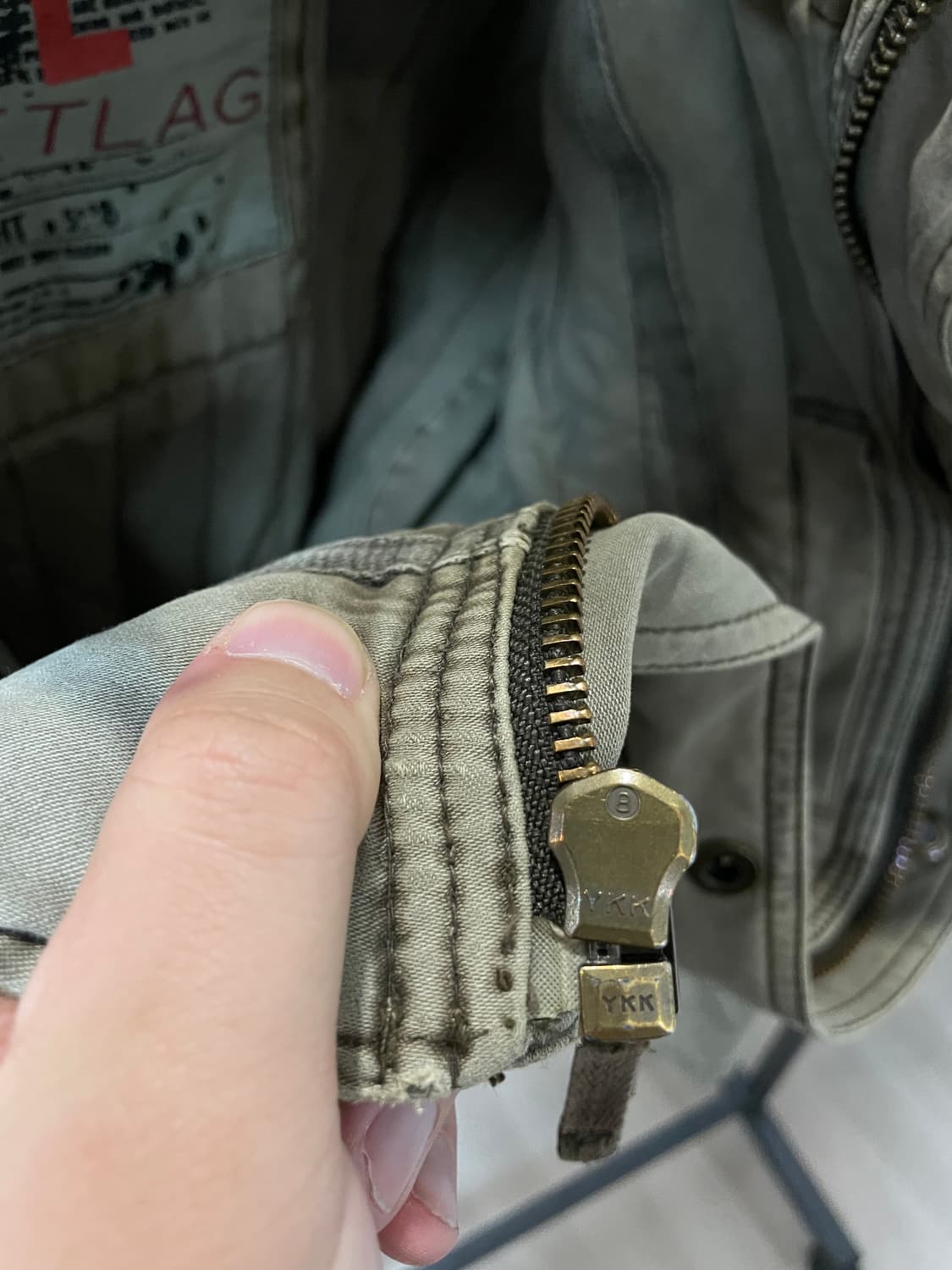 (L) jet lag 빈티지 퍼티그 카고 자켓 상품이미지8