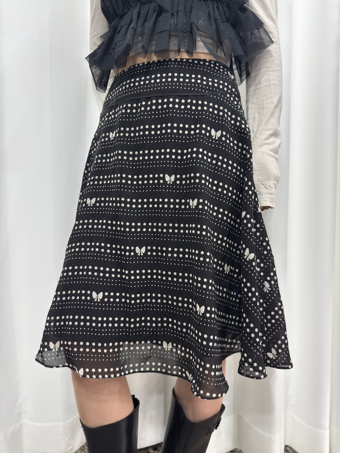 miss J ribbon midi skirt 상품이미지1