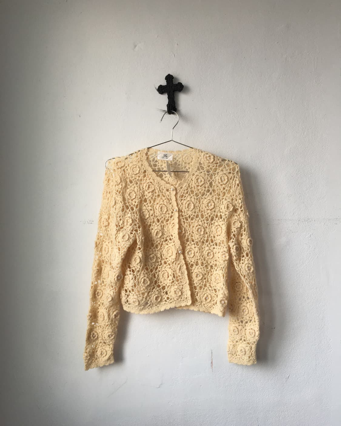 Crochet pattern knit cardigan 상품이미지2
